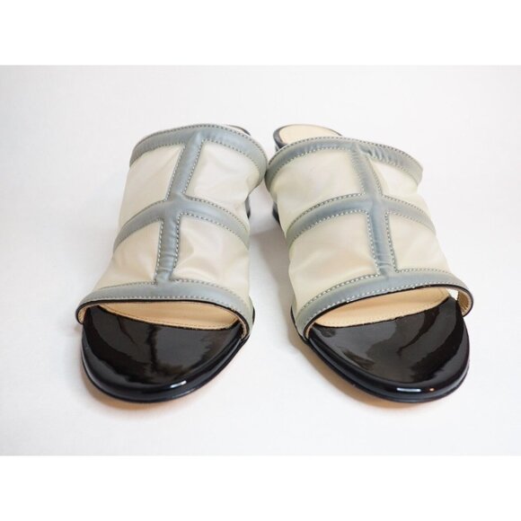 Marion Parke Black Patent Leather & Sheer Plastic Paneled Heels, Size 7 (US) 37 - Picture 2 of 13